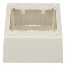 Caja de Pared Superficial Doble / PVC Autoextinguible / 5.19 x 5.19 x 2.75 in (131.9 x 131.9 x 69.8 mm) / Blanco Mate