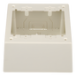 Caja de Pared Superficial Doble / PVC Autoextinguible / 5.19 x 5.19 x 2.75 in (131.9 x 131.9 x 69.8 mm) / Blanco Mate