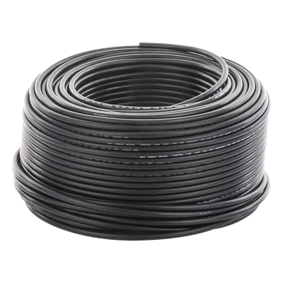 Bobina de 100 metros / Cable Fotovoltaico / Negro / Recubrimiento XLPE / 4mm² / 12 AWG / Hasta 1,800 Vcc