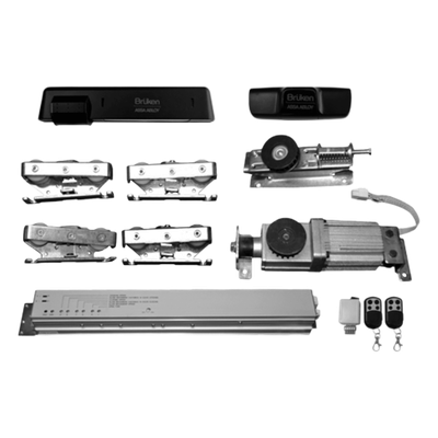 Sistema para automatización de puerta deslizable, Para puerta de hasta 150 KG, Color negro