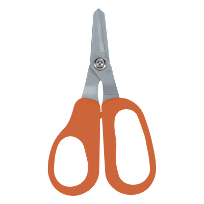 Tijeras para Kevlar / Corte de Fibra Óptica / Acero Cromado / Borde Dentado / Asas Ergonómicas