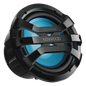 Subwoofer excelon motorsport de 10\" fabricado en rejilla color negro, cuenta con iluminación Led ajustable vía RF