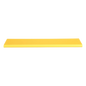 Tapa Con Bisagra a Presión Para Canaleta FiberRunner™ FR6X4YL2, de PVC Rígido, Color Amarillo, 2 m de Largo