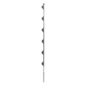 Poste con 6 Aisladores de PASO  para Cerca Electrificada. Tubo Galva. de 1.4m, cal. 18 de 1\" Diam. (Sin pintar).