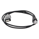 Cable Programador USB / Conector USB-A a RJ45 / Longitud 1 m (3.3 ft) / Compatible Windows 98 a Server 2022 / PU Negro Alta Durabilidad