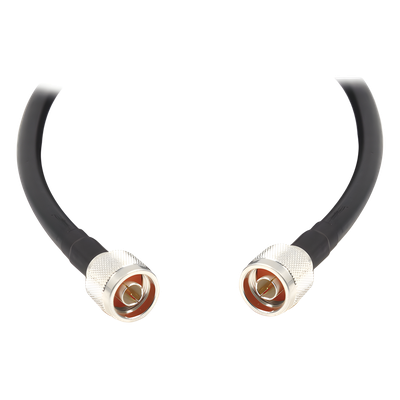 Jumper con Cable LMR400 con Conectores N Macho / N Macho de 1.5 metros.