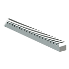 Cremallera Cuadrada / 22 x 22 mm / Módulo 6 / 3000 kgf / Acero Galvanizado / Tramos 1 m (3.3 ft)