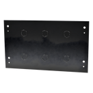 Tapa Trasera para Gabinete de Pared / 6U / Acero Calibre 18/22 / 600 mm Ancho / Compatible SR1906GFP / Negro Semi Mate