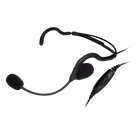 Diadema de Comunicación / Boom Flexible / Cable PU Reforzado con Kevlar / PTT en Línea / Conector H02
