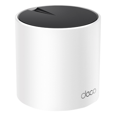 Router Inalámbrico MESH Interior para Hogar / Doble Banda Wi-Fi 6 AX3000 Mbps / 3 Puerto Gigabit WAN/LAN / 2 Antenas Internas / Administración Mediante la App Deco (iOS, Android) / Protección HomeS