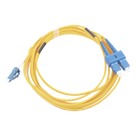 Jumper de Fibra Óptica / Monomodo 9/125 / LC/UPC-SC/UPC / Dúplex / PVC 2.0 mm / 3 m (9.84 ft) / Amarillo