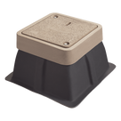 Registro para Alumbrado Público / 12x12x18 Pulgadas / Resistencia 3 Toneladas / Uso Peatonal / Concreto Polimérico y Fibra de Vidrio