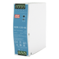 Fuente de poder industrial de 120 W, salida 48 Vcc, entrada 90~264 VCA, para montaje en riel DIN,