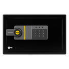 Caja Fuerte Electrónica / Código Programable 3-8 Dígitos / Bloqueo Automático 5 Min / Acero Reforzado 2 Bulones / Alimentación 4 Pilas AA / Indicadores LED