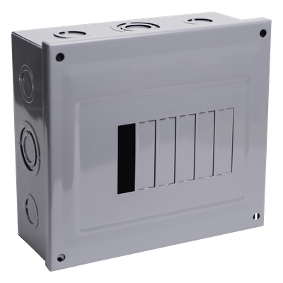 Centro de Carga para Sobreponer, 06 Polos, 60 A, 1 Fase 3 Hilos, 120/240 V AC, 60Hz
