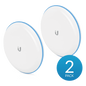 Kit UniFi Building Bridge de 1+ Gbps en 60 GHz con radio redundante en 5 GHz, alcance de hasta 500 m