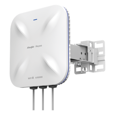 Punto de Acceso Mesh Wi-Fi 6 Industrial para Exterior Sectorial 60°, hasta 5.95 Gbps, MU-MIMO 4x4, Filtros Anti Interferencia y Auto Optimización con IA, puerto eth 2.5G y SFP