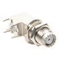 Conector Mini UHF Hembra para Montaje en PCB, Estaño/ Estaño/ Polipropileno.