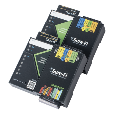 Convertidor de lectora para control de acceso (cableado a inalámbrico) / 1 Wiegand / 2 Relevadores / 2 Entradas / Atraviesa hasta 1.6 KM En Construcción o Material