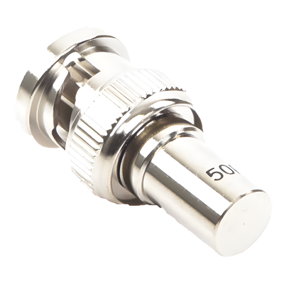 Carga Resistiva de 50 Ohm en BNC Macho, 1/2 Watt, CD-1.5 GHz.