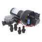Bomba de diafragma controlada por presión para trabajo pesado ParMax de 12 Vcd, caudal de 5 GPM, presión máxima 60 psi, para manguera de diámetro interior de 13 mm (1/2\") y 19 mm (3/4\")