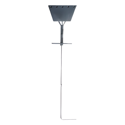 Ancla tipo Paleta con Redondo 3/4\", placa de 1/2\", 195 cm de Largo, Galvanizado por Inmersión en Caliente.