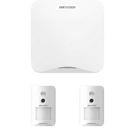 Kit de Alarma Inalámbrico / Panel Wi-Fi 1200 m (3937 ft) / 16 Zonas / 2 Cámaras PIR 320 x 240 / Detección 10 m (32.8 ft) 90° / Inmunidad Mascotas 24 kg / Batería 2 Años