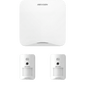 (AX HOME) KIT de Alarma AX HOME / Incluye: 1 Panel Wi-Fi / 2 Cámaras Inalámbricas + PIR / Batería de Respaldo / Compatible con Hik-Connect P2P y Hik-Partner PRO