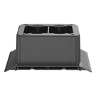Caja de Conexión de Piso / 4 Vías / Carga 907 kg / PVC Rígido / ADA / 165.1x176.1x69.7 mm