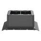 Caja de Conexión Doble, Para Uso con Canaleta de Piso AFR4BCBL6, Material PVC Rígido, Color Negro