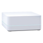 Repetidor inalámbrico para extender el alcance RF de un sistema Caseta Wireless, cobertura aproximada de 232 m², alimentación USB de 5 V con adaptador incluido