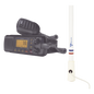 Kit de radio UM385BK | mas antena marina de fibra de vidrio TX-5206-SYS y soporte para antena 4186