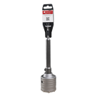 Broca Pasamuros SDS / 50 mm de Diámetro / Extensión 220 mm / Triple Filo / Carburo de Cobalto / Acero Aleado