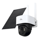 Cámara IP PT / 4 Megapixel / 4G LTE / Visión Nocturna Color 10 m (32.8 ft) / Audio Bidireccional / Panel Solar 5W