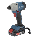 Atornillador de Impacto Inalámbrico / 20V / Brushless / 1/4 in Hexagonal / 90-180 Nm / 2 Velocidades 0-2000 rpm / 1.6 kg