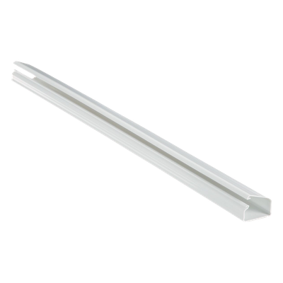 Canaleta LD10 de PVC rígido, con cinta adhesiva para instalación sin herramientas, de 38.4 x 24 x 1828.8 mm, Color Blanco