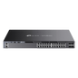Switch Omada L3 SDN Administrable / 24 puertos PoE af/at Gigabit y 4 puertos SFP+ / Presupuesto PoE 720W / Funciones RIP, VRRP, Servidor DHCP / Administración centralizada OMADA / Fuente Redundante