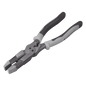 Pinza Híbrida con Ponchadora de 8\". Pela Cable Sólido de 10-14 AWG y Cable Trenzado de 12-16 AWG