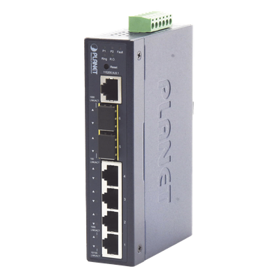 Switch Industrial Administrable Capa 2 con 4 Puertos 10/100/1000T y 2 Puertos SFP 1G/2.5G