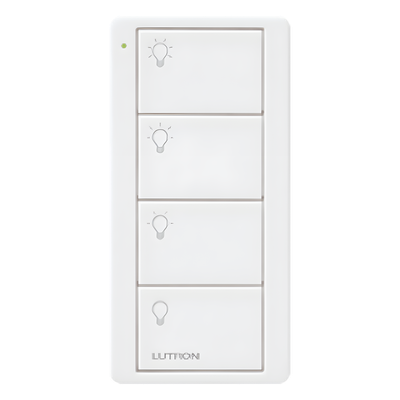 Control remoto inalámbrico Pico de 4 botones para 3 escenas de iluminación y apagado, batería de 10 años, para Caseta Wireless, RA2 Select, RadioRA y HomeWorks