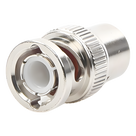 Conector BNC Macho / Rosca / Compatibilidad RG-58/U, RG-142/U, LP-142 / Cuerpo Níquel / Contacto Oro / Aislante Delrin