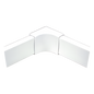 Esquinero interior blanco de PVC auto extinguible, para canaleta PT48 (6120-01002