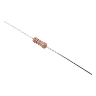 Resistencia de 2 k Ohm 1/2 Watt, 5% Axial, Película de Carbón.