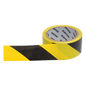 Cinta de Señalización / Adhesivo Acrílico / Espesor 0.105 mm / Colores Amarillo-Negro / Ancho 48 mm / Largo 18 m / Alta Visibilidad