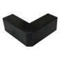 Esquinero Exterior Color Negro de PVC Auto Axtinguible, Para Canaleta TMK-1720-N-CC (5210-02003)