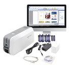 Kit de Impresora de Tarjetas PVC / Una Cara / 300 dpi / USB / 100-200 Tarjetas / Windows, Mac, Linux