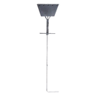Ancla de Piso Tipo Paleta / 5 Orificios 1\" / Acero ASTM A36 / Altura 210 cm / Galvanizado en Caliente / Viento 175 km/h