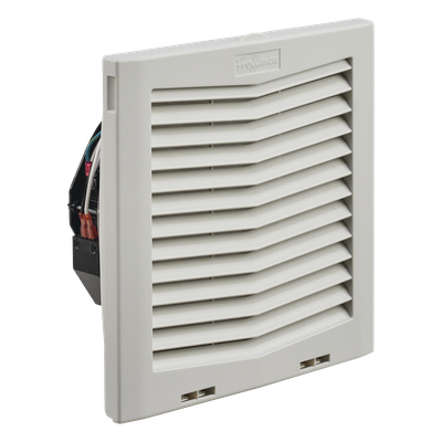 Ventilador Con Filtro de Montaje Lateral HF10, Con Flujo de Aire de 159 CFM, 115 Vca, Color Gris Claro