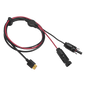 Cable Fotovoltaico / 2.5 m (8.2 ft) / 12 AWG / MC4 Macho-Hembra + XT60 / Negro