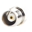 Adaptador de RF / Conector TNC Hembra a SMA Macho / Montaje en Línea / Cuerpo Bronce Niquelado / Contacto Oro / Aislante Teflón